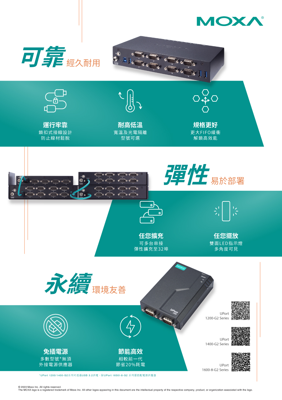 Moxa UPort 1450-G2優勢